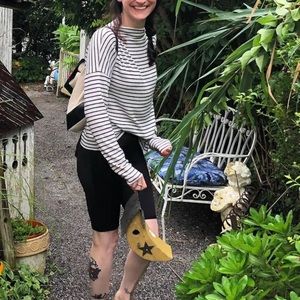 Lucky Brand mockneck light weight slouchy long sleeve shirt S